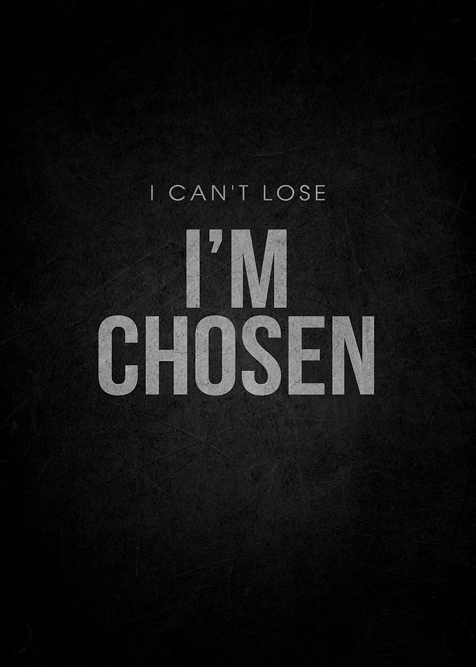I'm Chosen Text Art