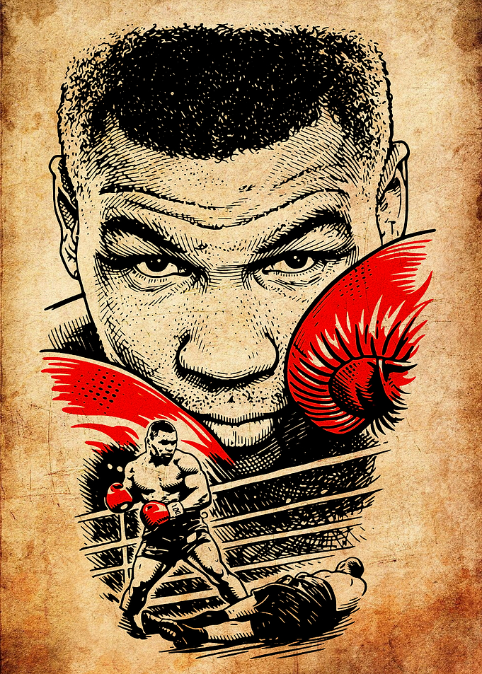 Mike Tyson Boxing Poster