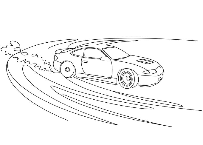 Car Drifting on a Track