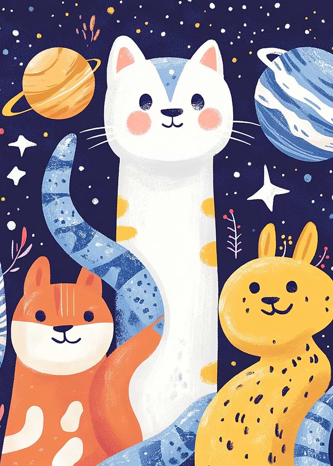 Cute Animals in Space