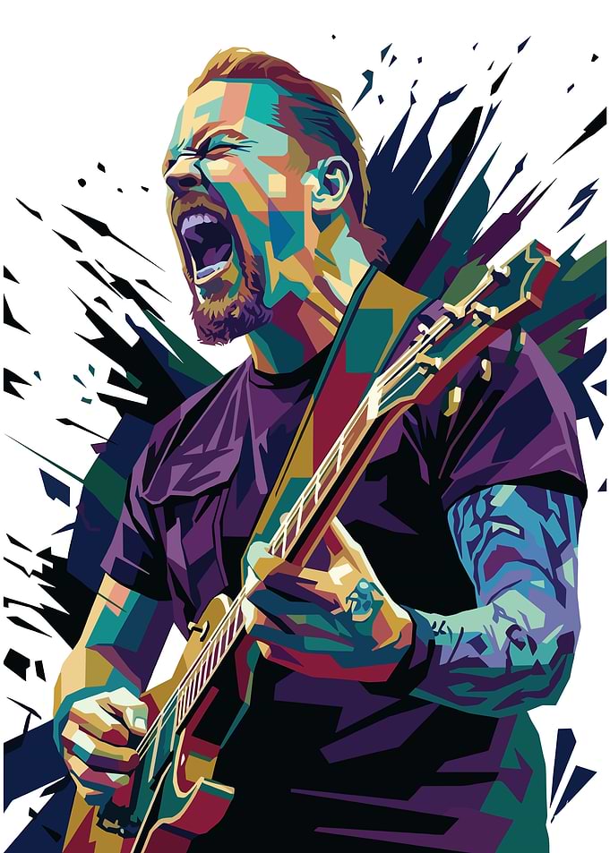 James Hetfield Rocking Out