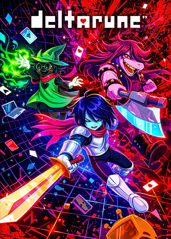 Deltarune Characters in Action