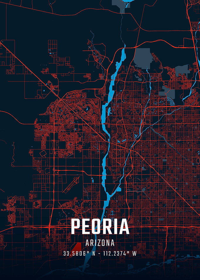 Peoria Arizona City Map