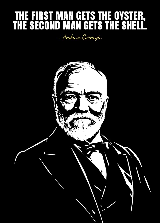 Andrew Carnegie Quote Portrait