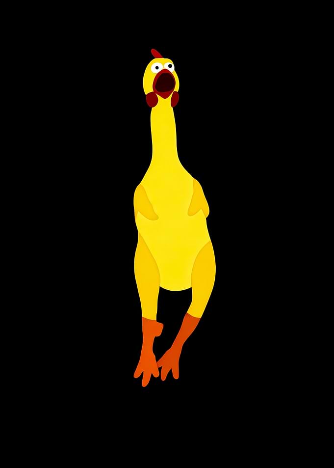 Screaming Rubber Chicken Toy