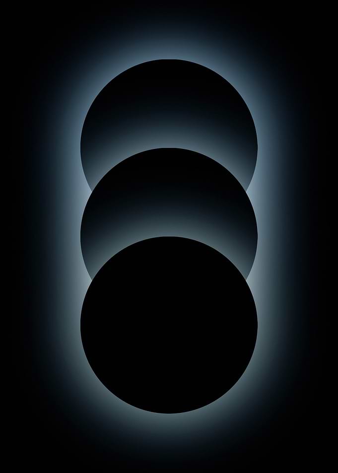 Three Eclipses in a Row