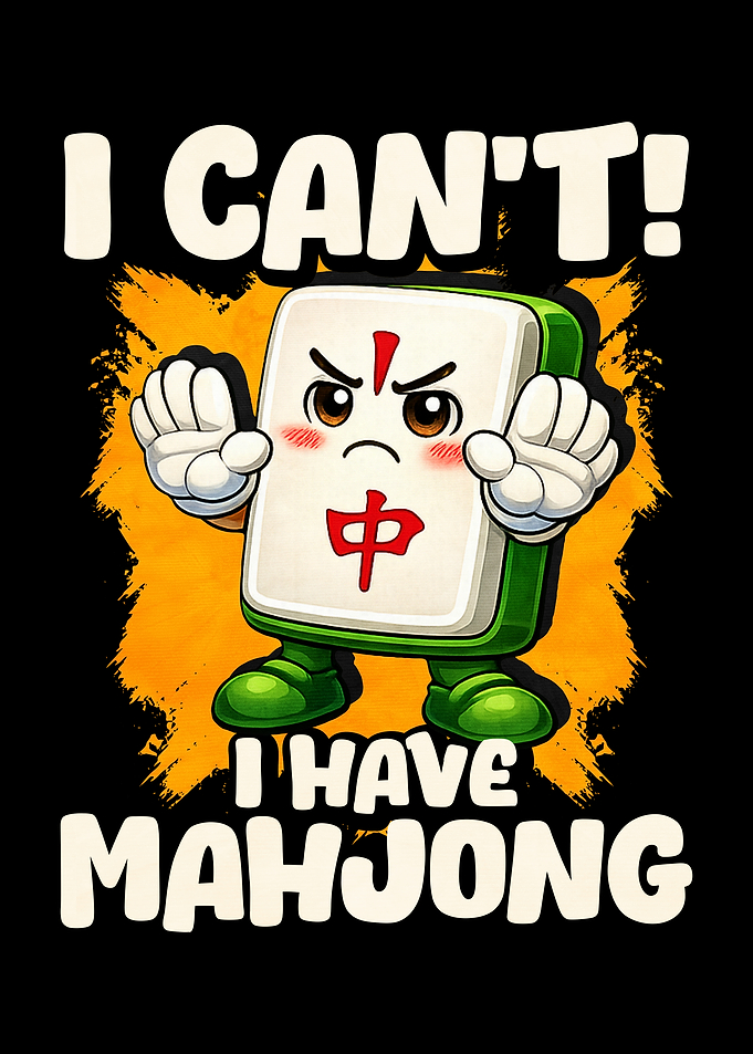 Mahjong Tile 'Chung' Character
