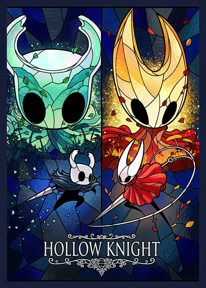 Hollow Knight Stained Glass Art