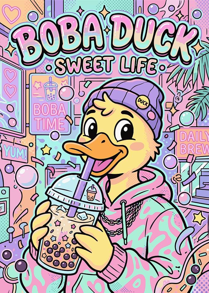 Boba Duck Sweet Life