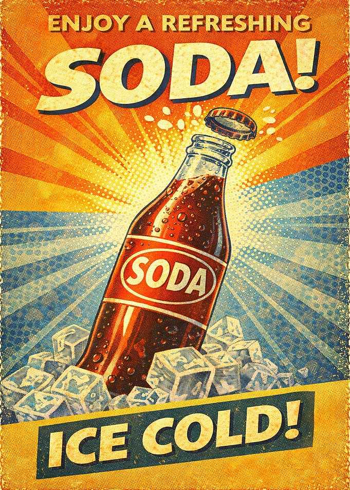 Retro Soda Advertisement
