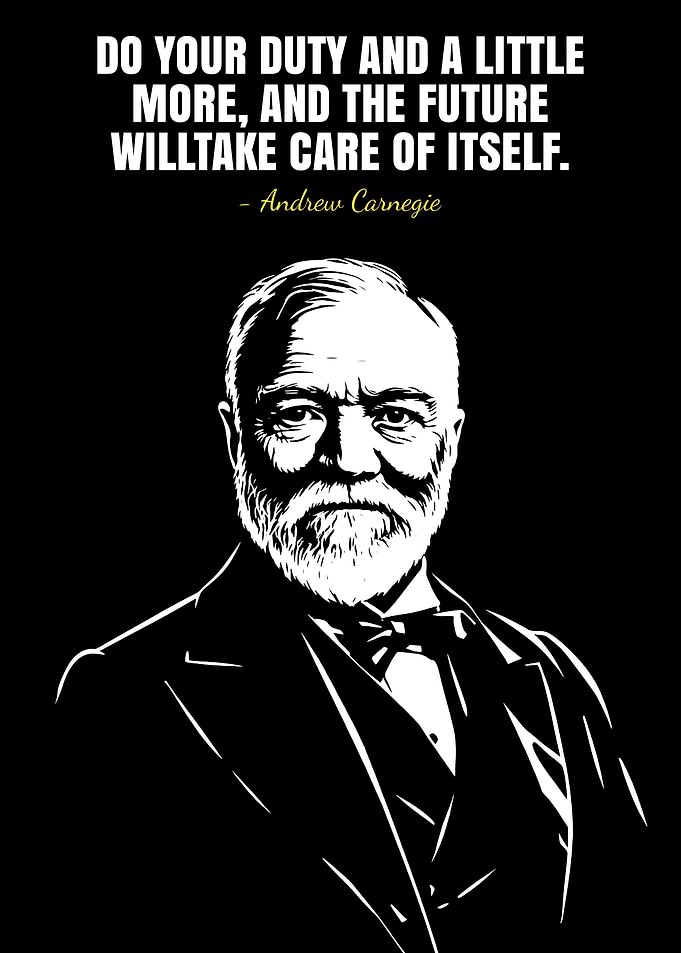 Andrew Carnegie Quote Poster