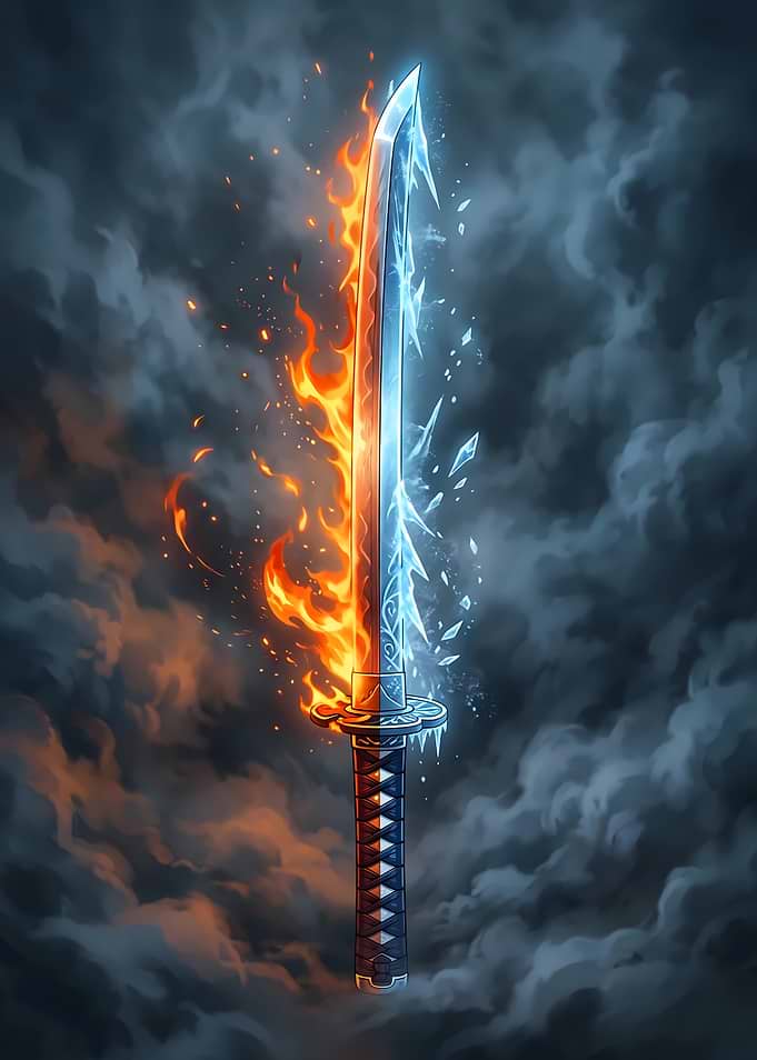 Fire and Ice Katana