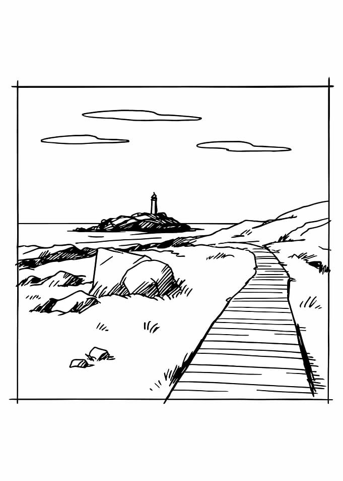 Coastal Path to Lighthouse