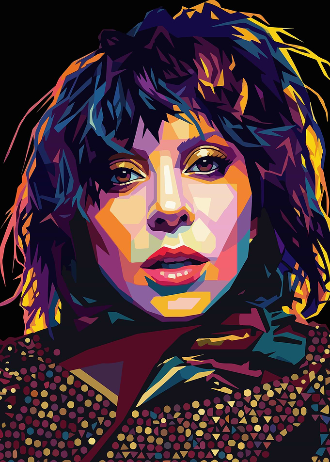 Pop Art Portrait of Lady Gaga