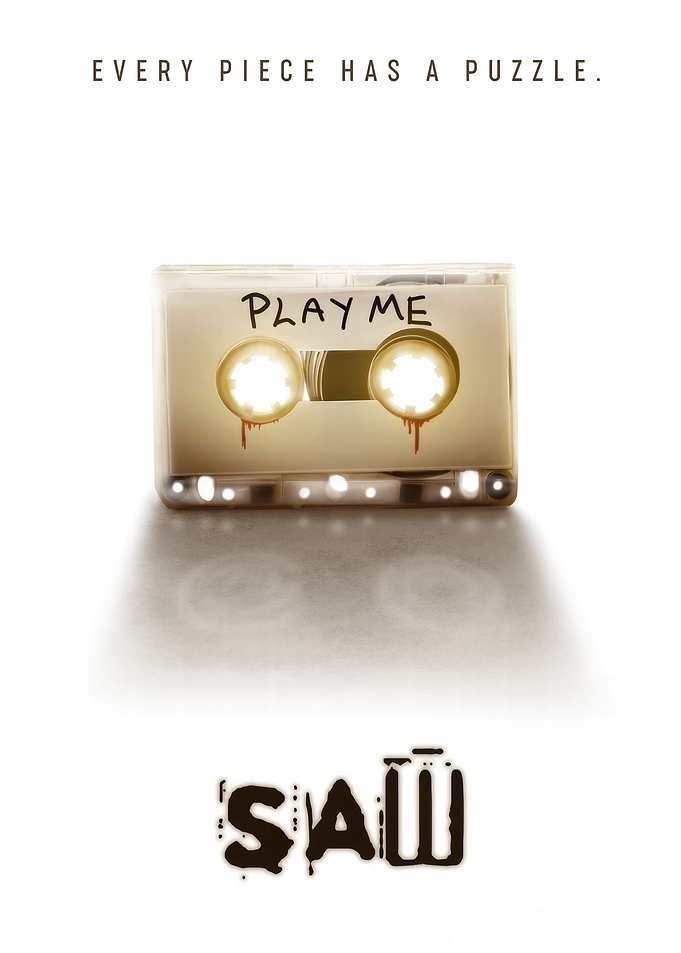 Saw Movie Poster with Cassette Tape