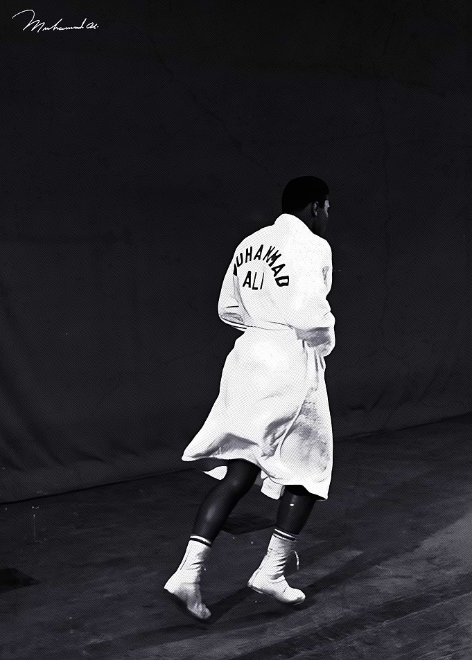 Muhammad Ali in Robe