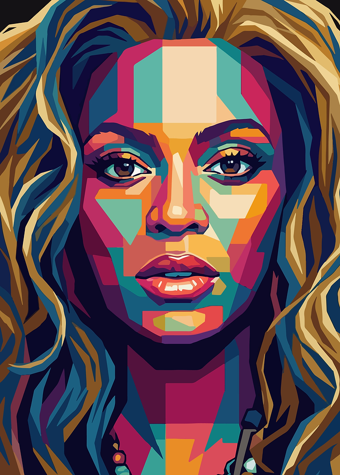 Beyoncé Pop Art Portrait