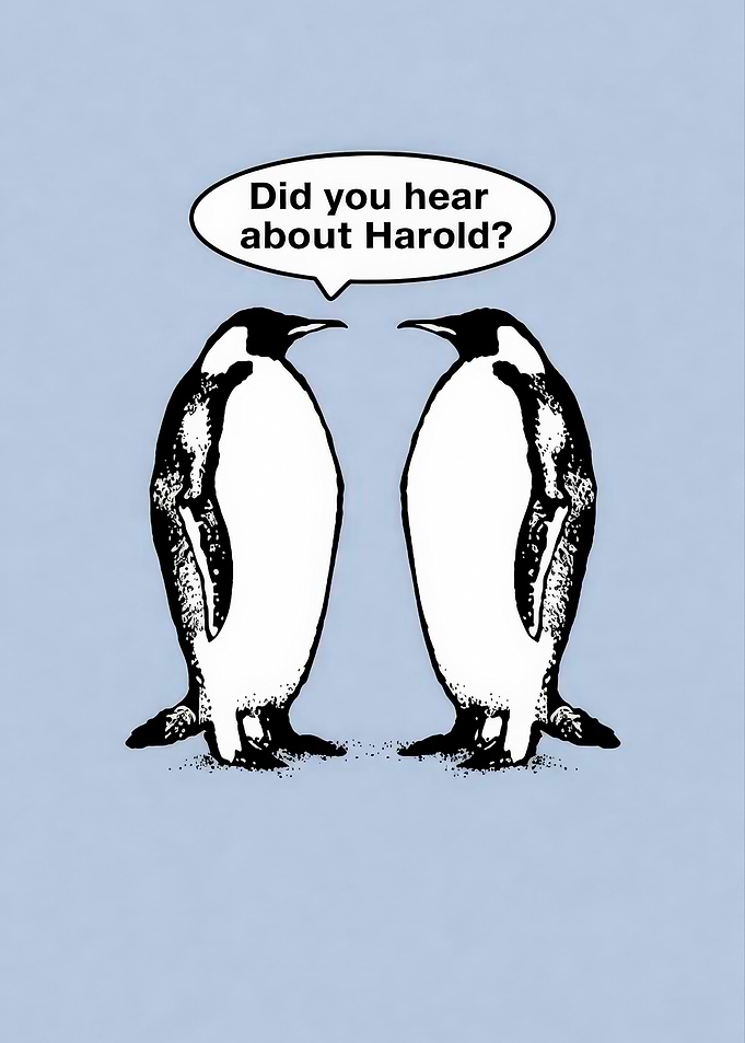 Penguins Discussing Harold