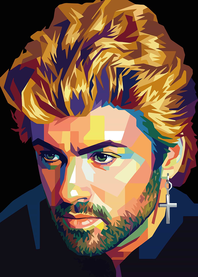Pop Art Portrait of George Michael