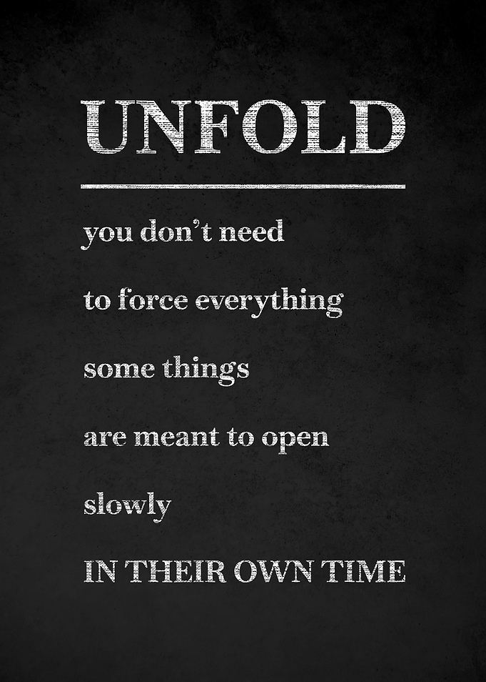 Unfold Inspirational Quote
