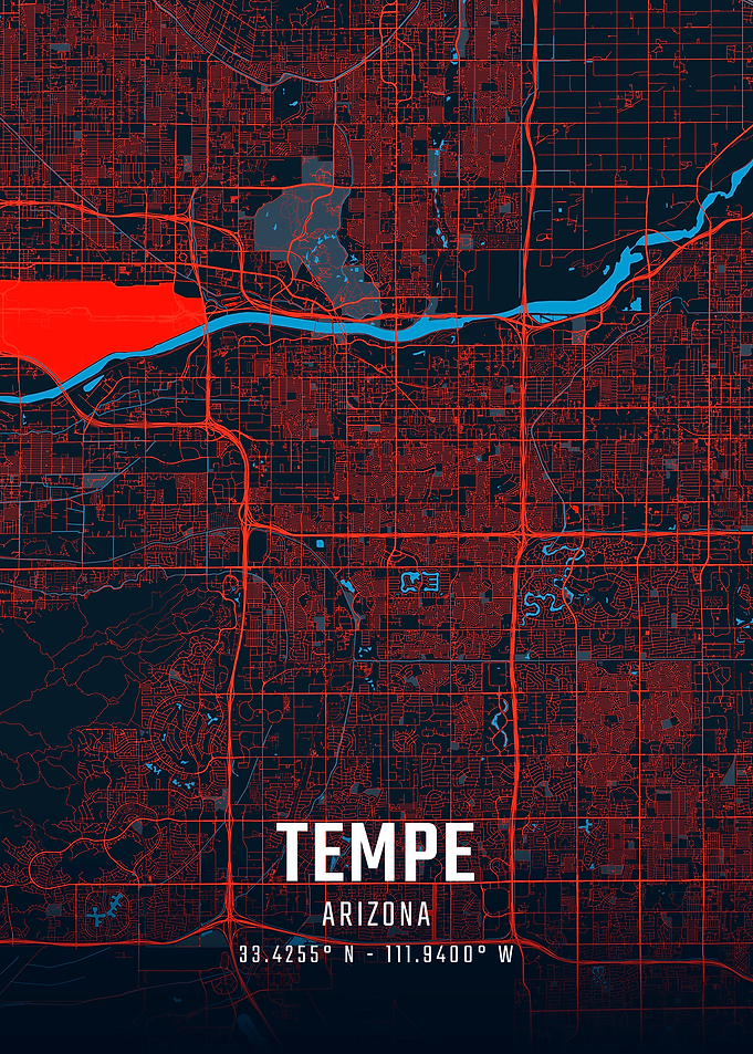 Tempe Arizona City Map