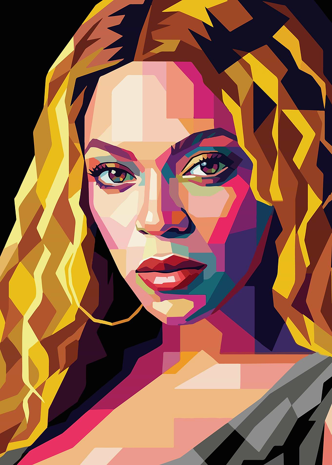 Beyoncé Pop Art Portrait