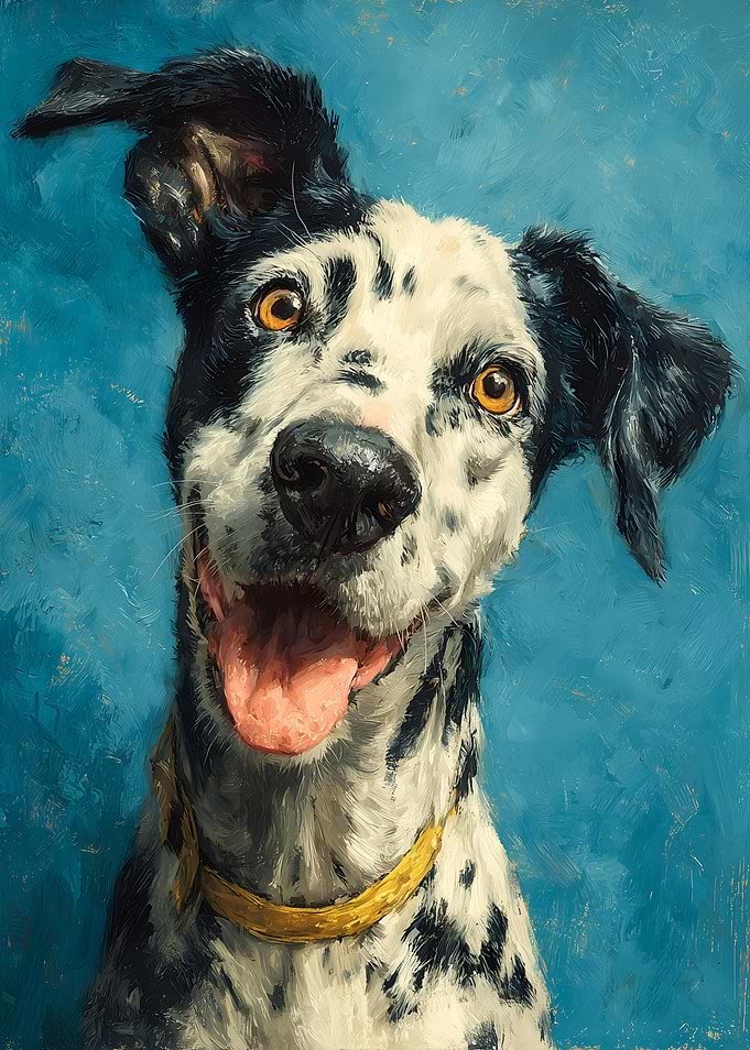 Dalmatian Dog Portrait