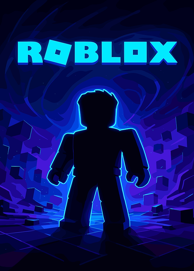 Roblox Avatar in Neon Digital World