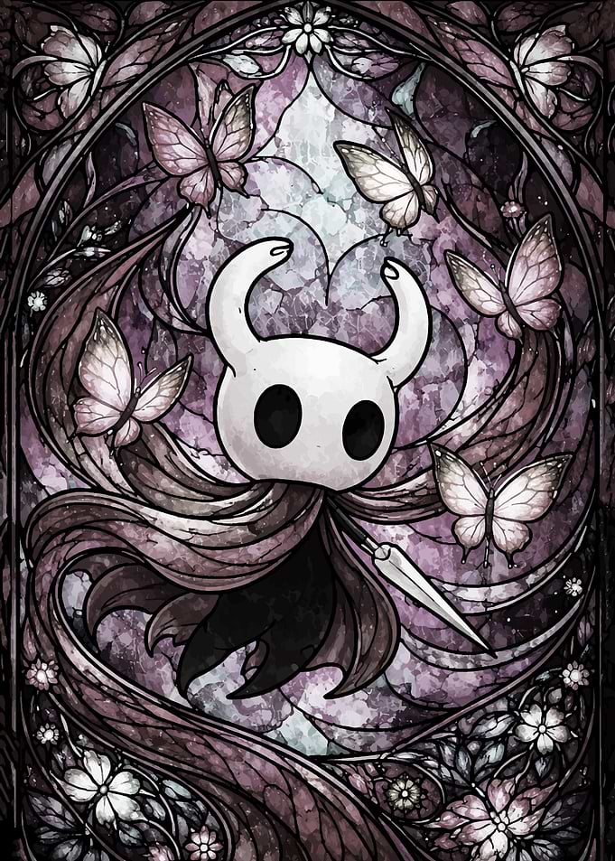 Hollow Knight Stained Glass Art