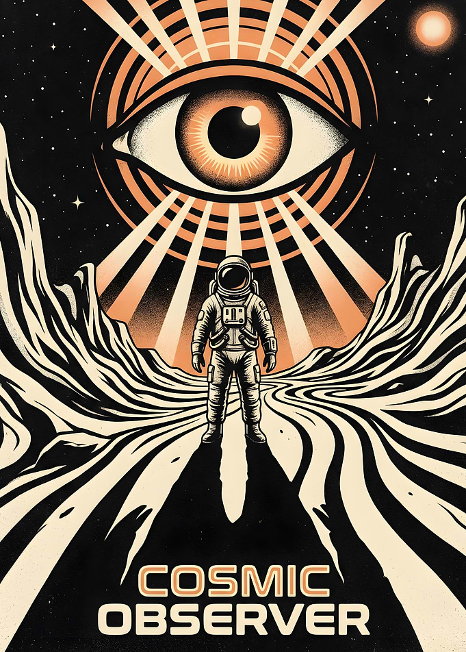 Cosmic Observer Astronaut