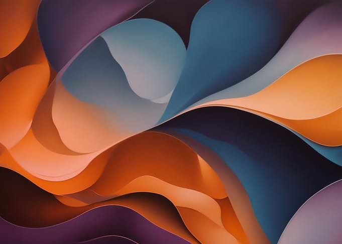 Abstract Swirling Paper Art