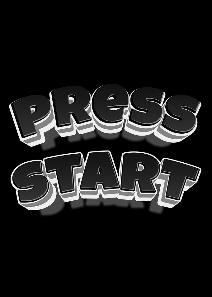 Press Start Text Art
