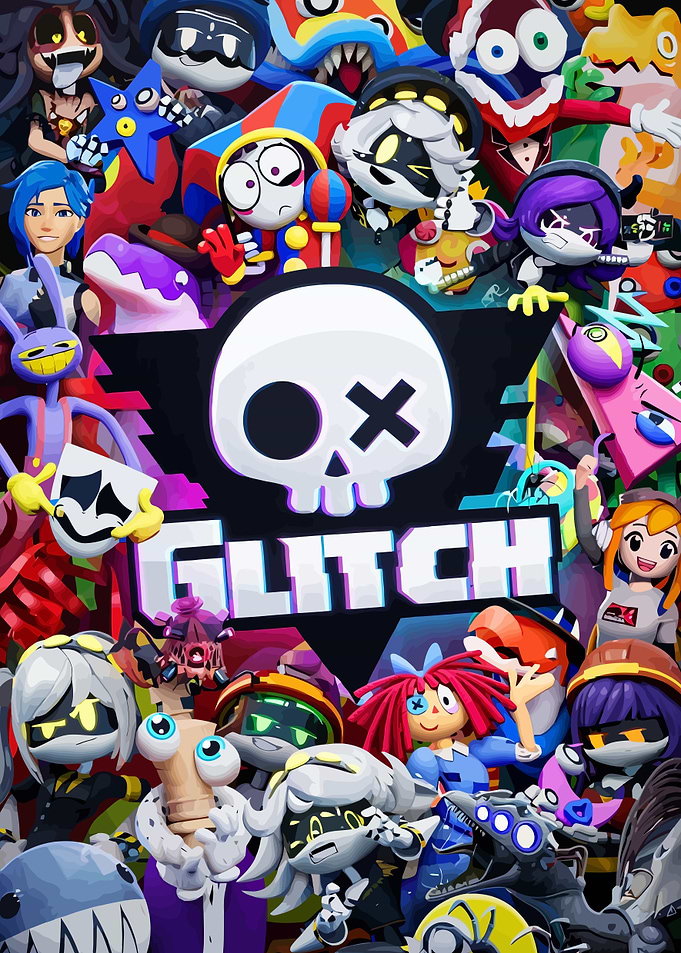 Glitch Productions Characters Collage