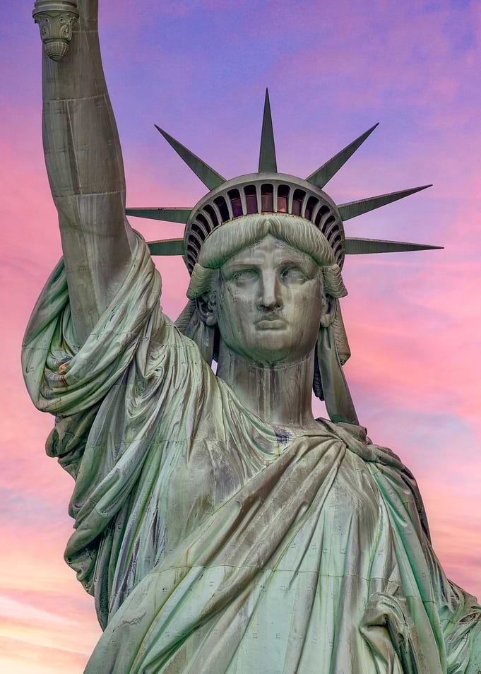 Statue of Liberty at Sunset