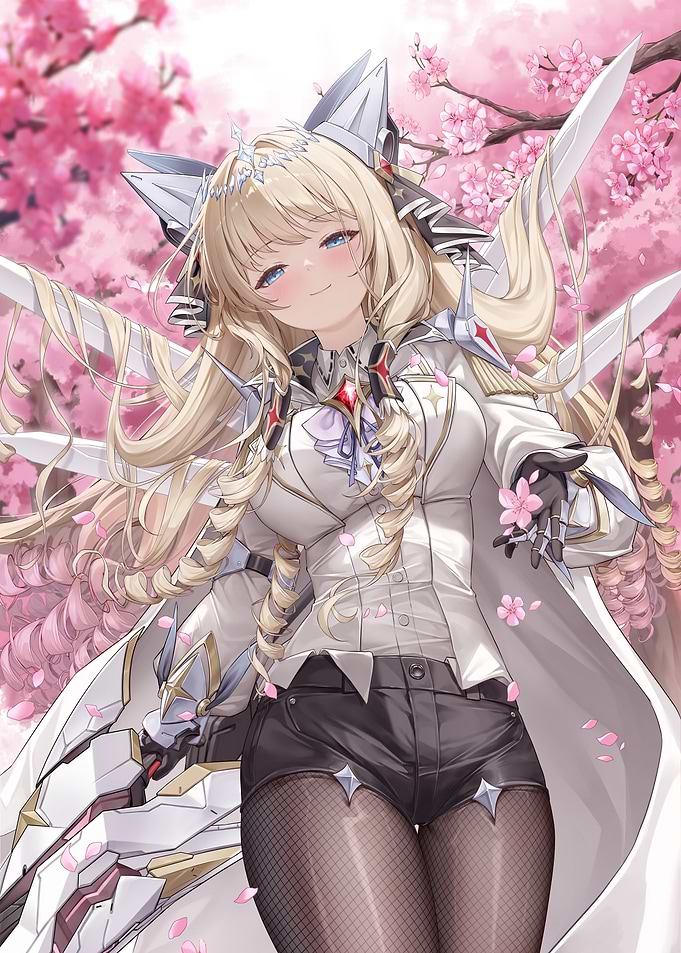 Girl with Cherry Blossoms