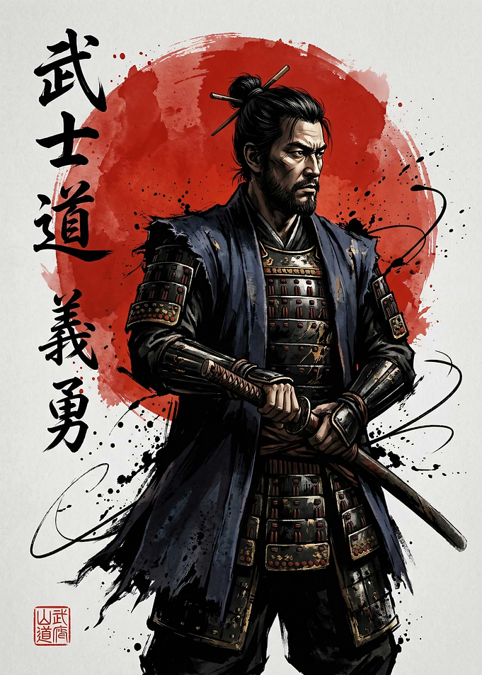 Samurai Warrior with Katana