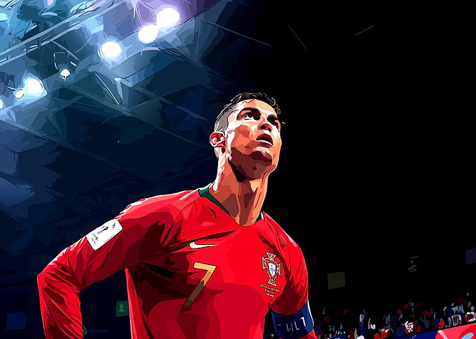 Cristiano Ronaldo in Portugal Jersey