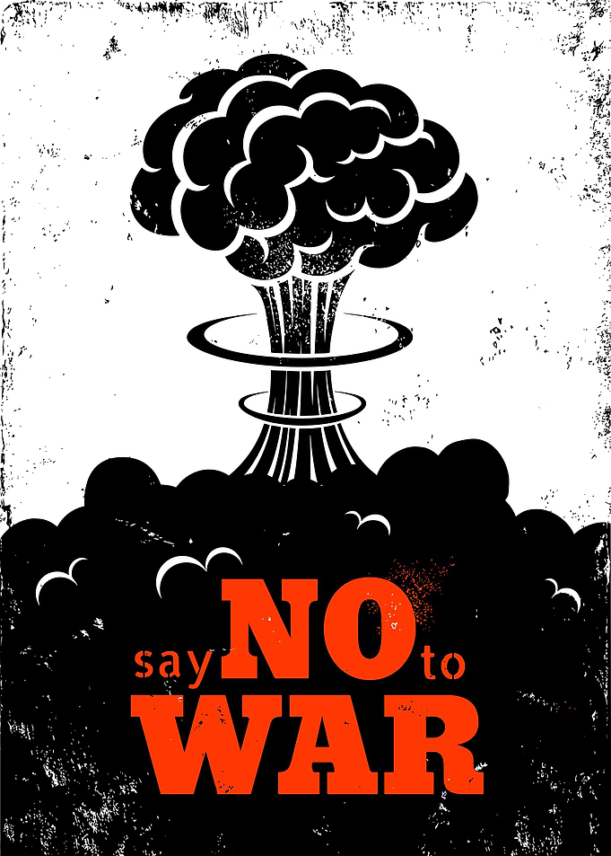 Say No to War Nuclear Explosion Poster