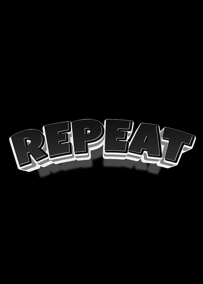 Repeat Text Art