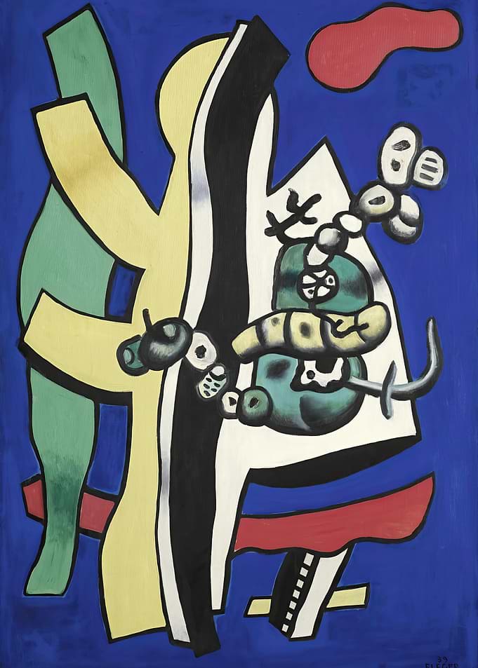 Abstract Composition with Organic Shapes - Fernand Leger