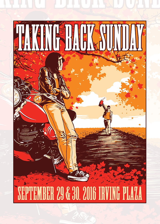 Taking Back Sunday Concert Poster
