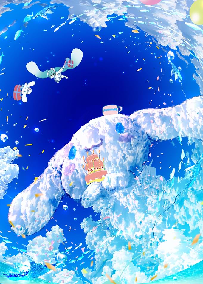 Cinnamoroll Birthday Celebration in the Sky