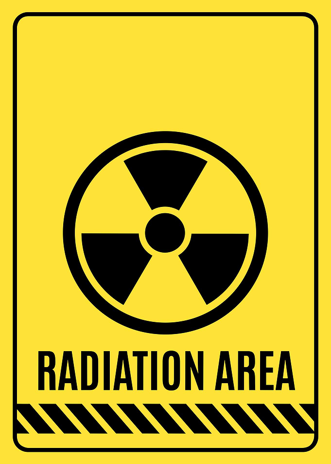 Radiation Area Warning Sign
