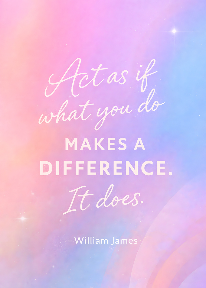 Inspirational Quote on Pastel Background