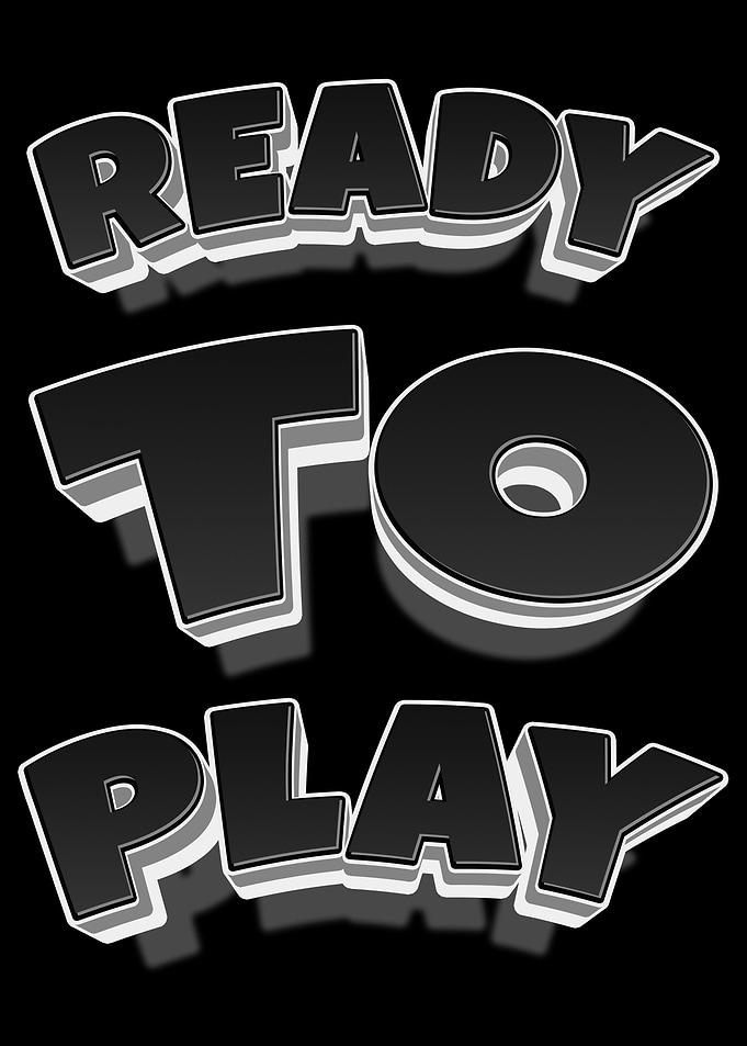 Ready to Play Text Art