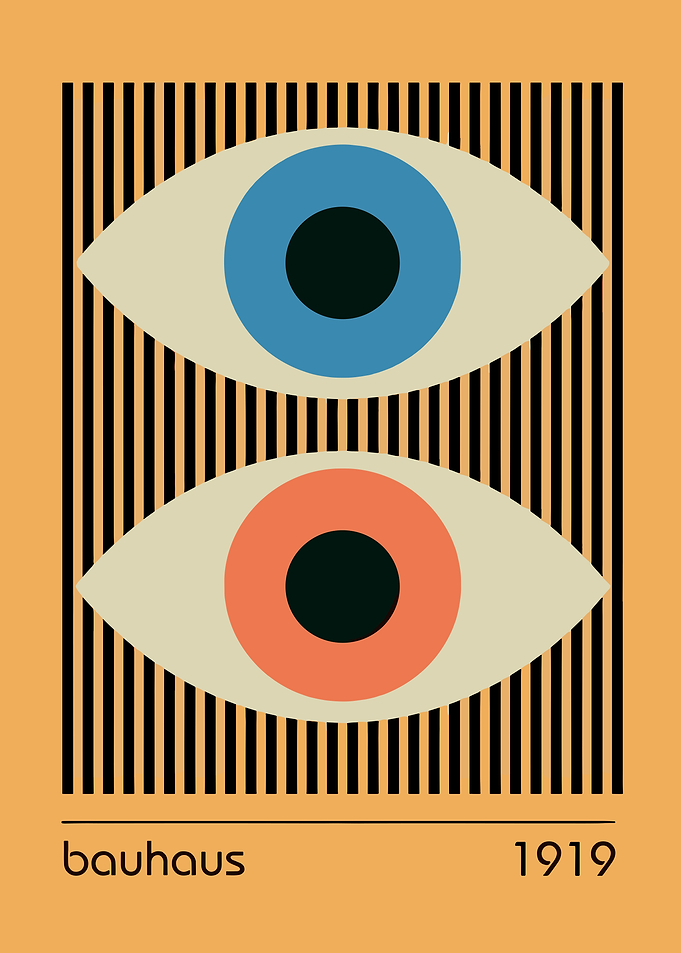 Bauhaus Eyes Poster
