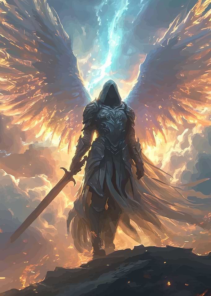 Angelic Warrior with Sword
