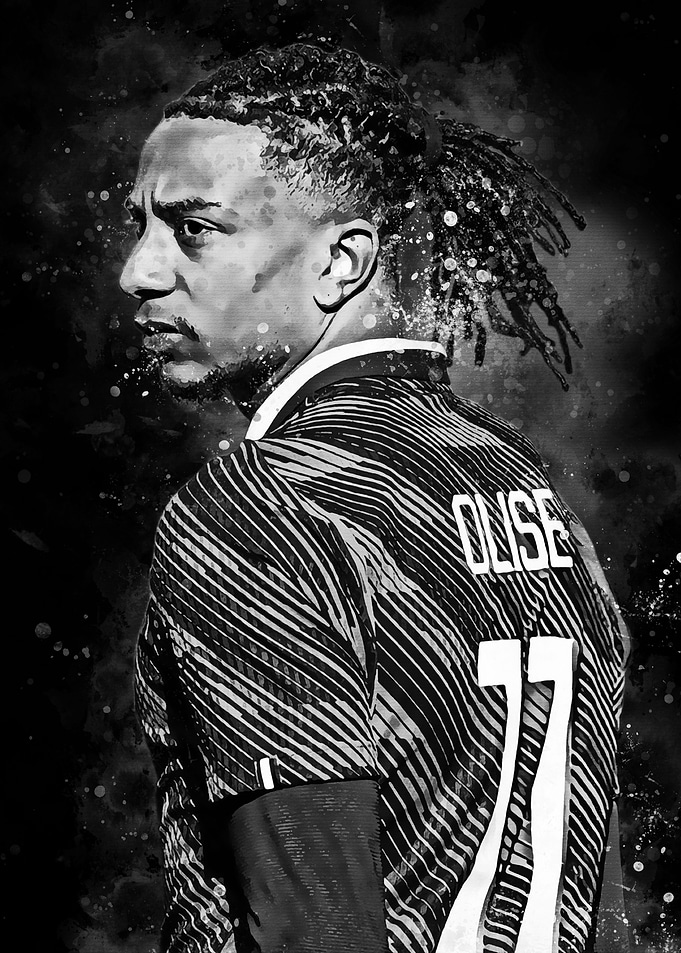 Michael Olise Football Portrait