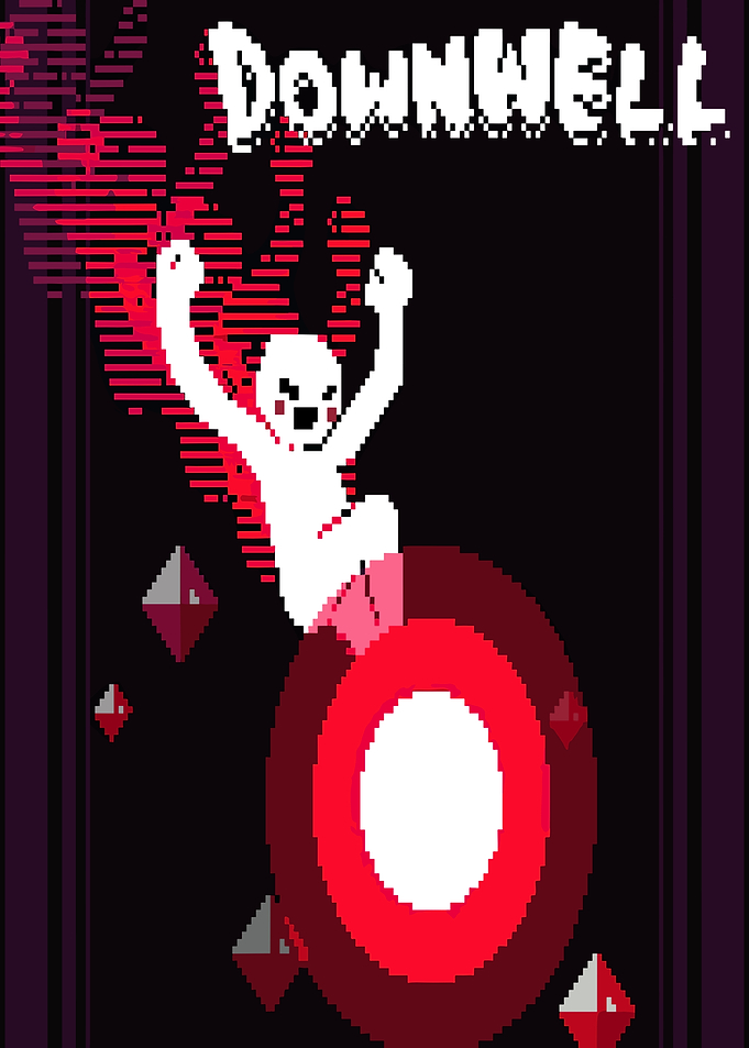 Downwell Game Art