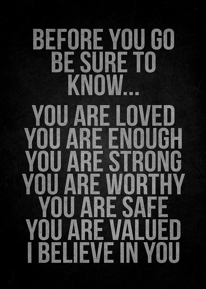 Inspirational Text on Dark Background